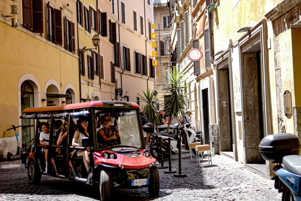 Rome: Private Customizable 3-Hour Golf Cart City Tour - Colosseum, Trevi Fountain, and the art of not burning out