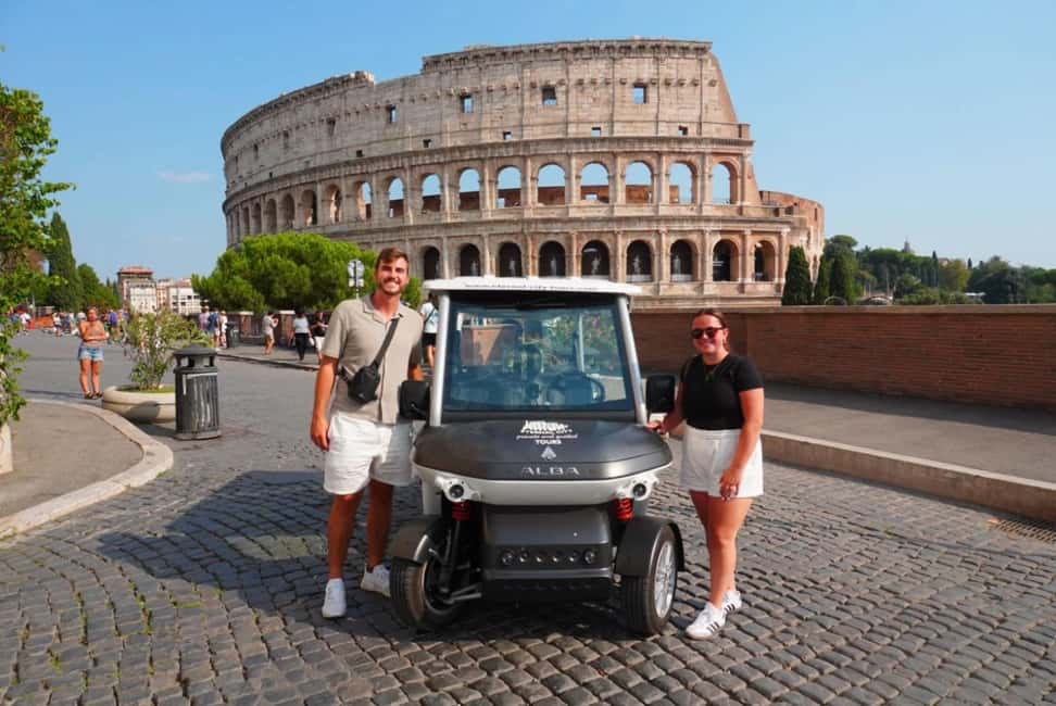 Rome: Private Golf Cart Tour with Artisanal Gelato Tasting - Why this Rome tour works: silent wheels and smart routing
