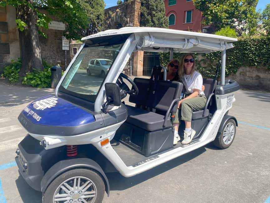 Rome: Private Golf Cart Tour with Artisanal Gelato Tasting - Pantheon area: the grandeur is obvious, the details are the payoff