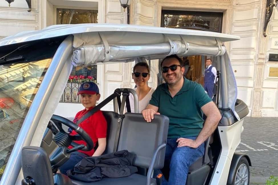 Rome: Private Golf Cart Tour with Artisanal Gelato Tasting - Colosseum viewpoint: fast access, smart photo angles