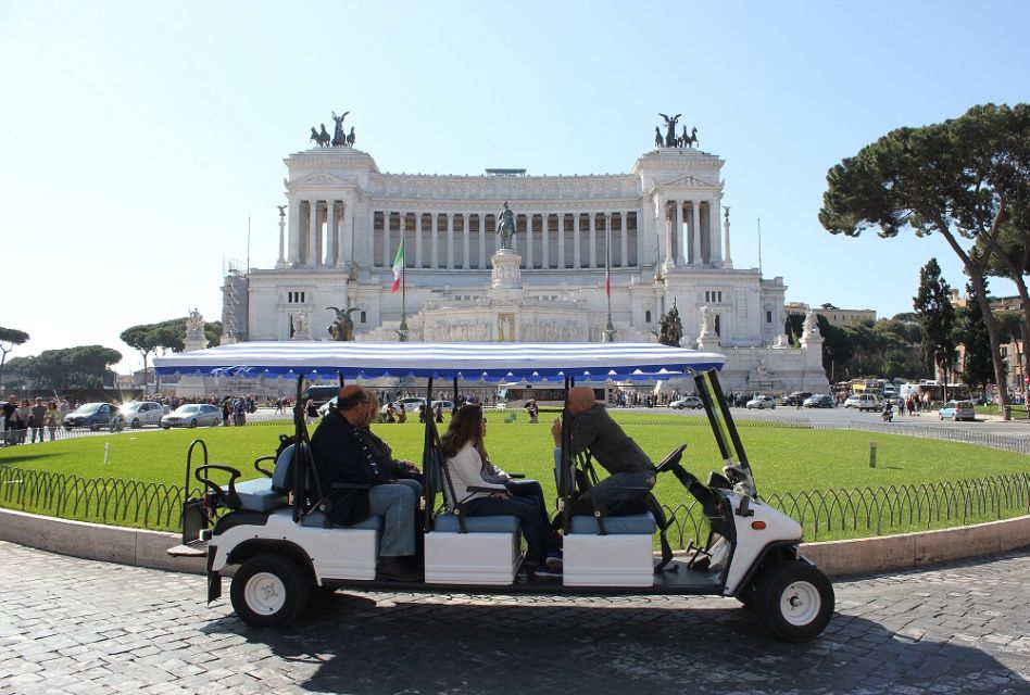 Rome: Private Guided City Highlights Tour by Golf Cart - Celio Hill and Villa Celimontana: calmer views and major basilicas