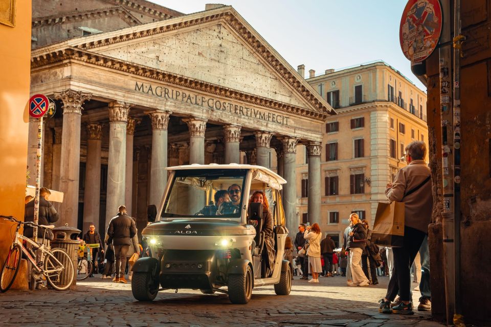 Rome: Private Highlights Tour by Golf Cart - Your central pickup and the first few minutes matter