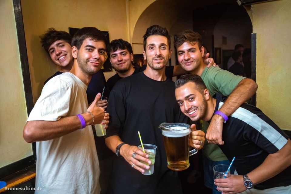 Rome: Pub Crawl and Ultimate Party with Open Bar and Pizza - Key things to know before you go