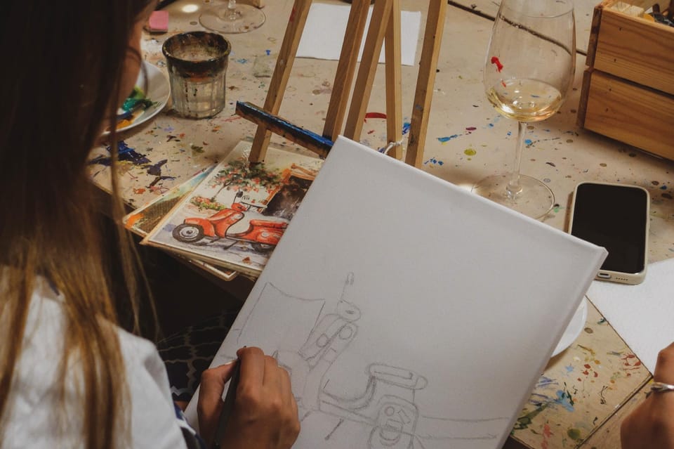 Rome: Tipsy Painting Class with Fine Wine and Arts - A Realistic Breakdown of the 3 Hours