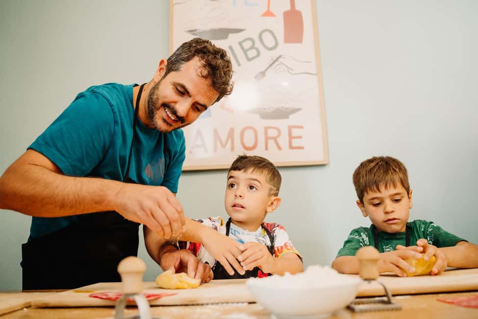 Rome: Traditional Pasta Making Class with Wine & Gelato - Eating what you made: wine, pasta, and gelato