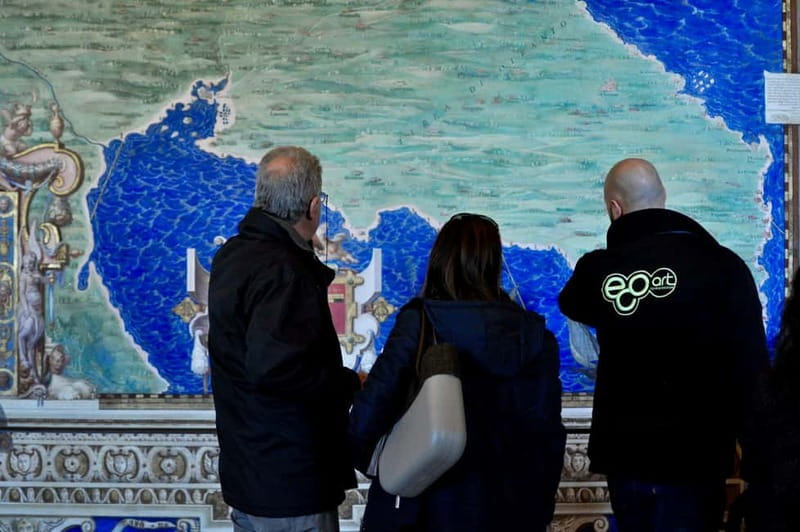 Rome: Vatican Museums, Sistine Chapel + Basilica Option - Gallery of Maps and Tapestries: how the guide makes the Vatican readable