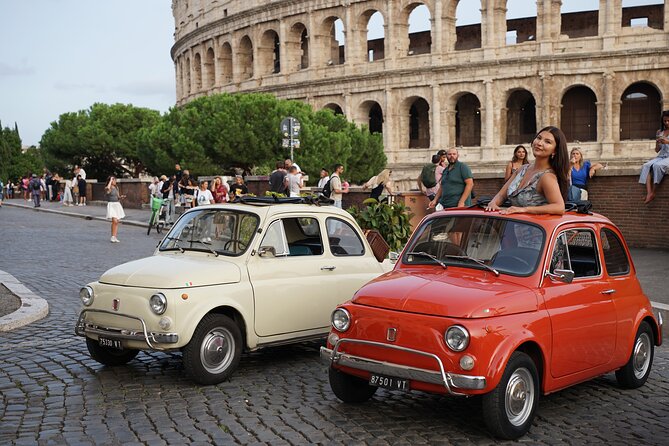 Rome: Vintage Fiat 500 Car Tour with Photographer - The Fiat 500 driving segments: fun, tight streets, real atmosphere