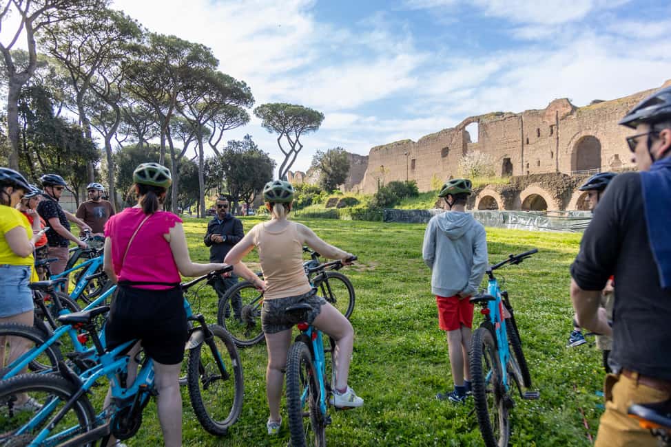 Rome:Appian Way E-bike Tour with Catacombs, Aqueducts & Food - Parco degli Acquedotti: the aqueduct remnants that calm the whole day