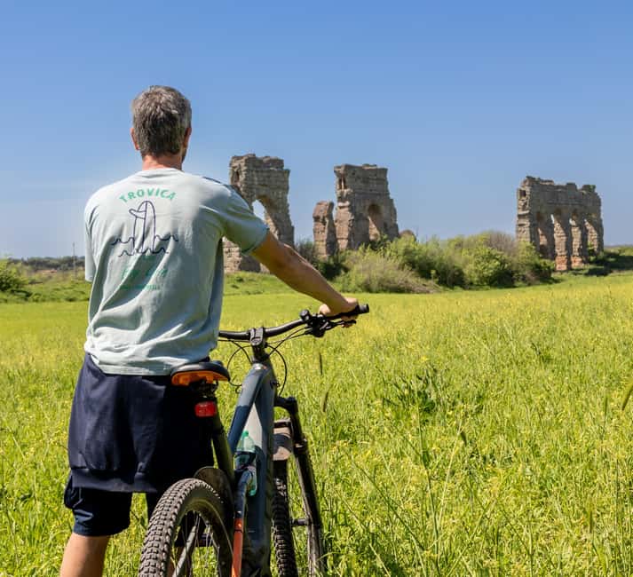 Rome:Appian Way E-bike Tour with Catacombs, Aqueducts & Food - Lunch or aperitivo: where the day actually tastes like Rome
