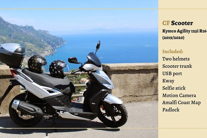 Scooter rental on the Amalfi Coast - Ravello Scooter Pickup With a Helmet, Then You’re Free