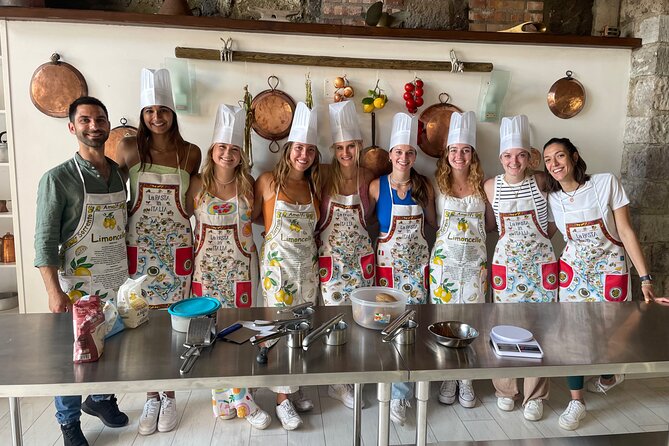Shared Cooking Class with Fresh Garden Ingredients in Sorrento - Lunch with wine, water, and the limoncello moment