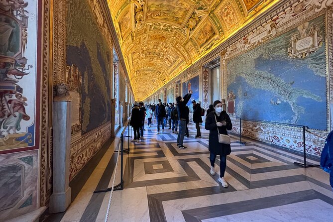 Skip the Line: Vatican Museum, Sistine Chapel & Optional Basilica - Hand-painted maps in the Galleria delle Carte Geografiche