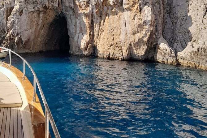 Small Group Tour from Salerno to Capri by Boat - I Faraglioni swim stop: short swim, big rock drama