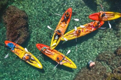 Small groups Kayak tour from Sorrento to Bagni Regina Giovanna - Baths of Queen Giovanna Natural Pool: Roman Villa Ruins at Sea Level