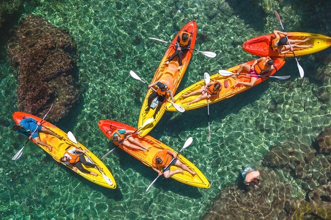 Small groups Kayak tour from Sorrento to Bagni Regina Giovanna - Baths of Queen Giovanna Natural Pool: Roman Villa Ruins at Sea Level