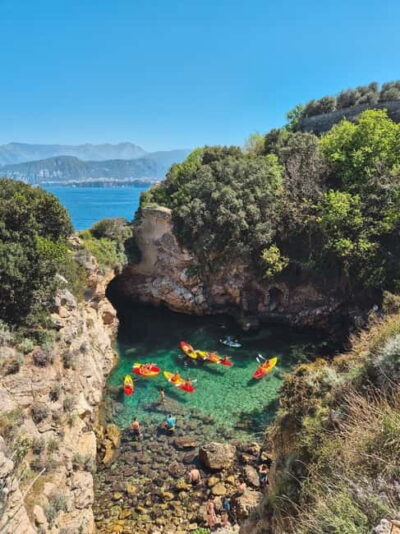 Sorrento: kayak small group tour to Bagni Regina Giovanna - Starting at Via Marina Grande: where your sea day begins