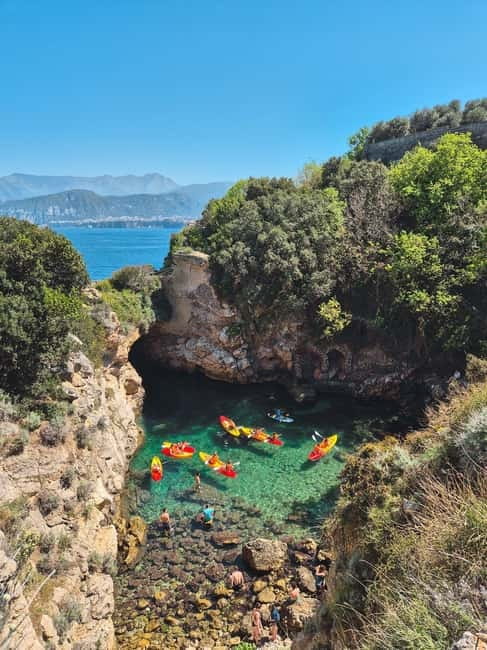 Sorrento: kayak small group tour to Bagni Regina Giovanna - Starting at Via Marina Grande: where your sea day begins