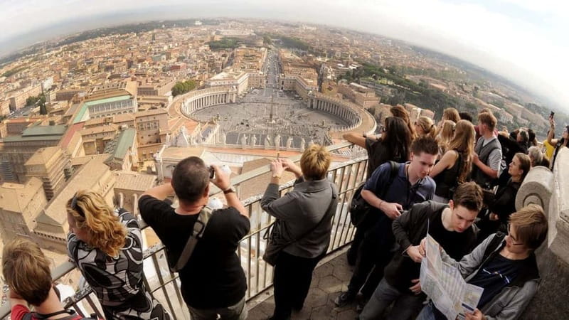 St. Peter's Dome Climb, Basilica and Vatacombs Tour - The lift, the terrace, and the 320-step dome climb
