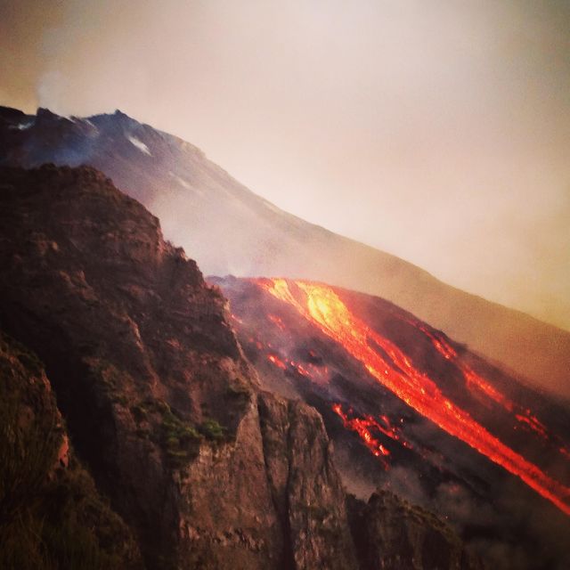 Stromboli: Sunset Trekking Tour - The climb begins: Sentiero Paesistico and early crater views