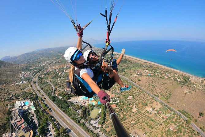 Tandem Paragliding Flight in Cefalù - The Route in the Air: Cefalù Coast, Torre Conca, Salinelle, Rocca