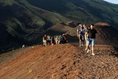 Taormina: Mount Etna Sunset Tour with Cave Visit and Tasting - Pickup, van time, and how the day starts