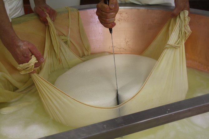 Tasting and Biking Parma - The Parmigiano Reggiano factory stop: seeing why the process takes time