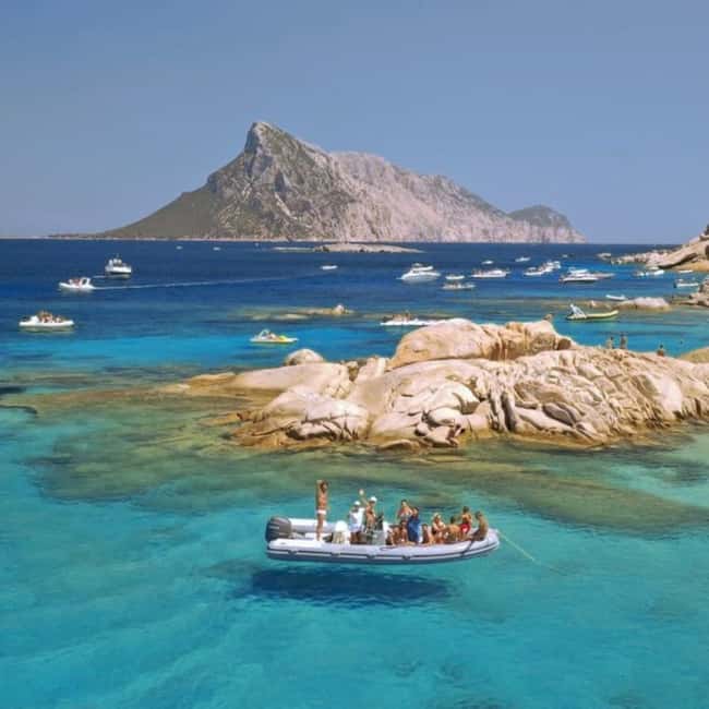 Tavolara: 5 Islands tour from San Teodoro's beach - How the boat ride feels: dinghies, speed, and plenty of movement