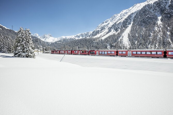 Tour Bernina Red Train And St Moritz from Milan - The big climb: Maloja Pass panoramas and Europe’s highest train point