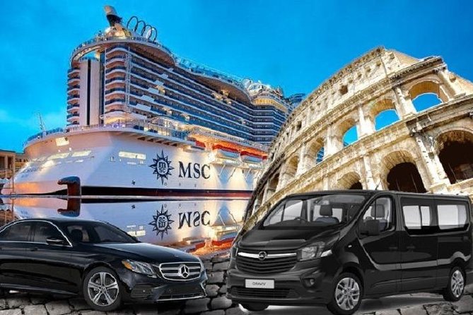 Transfer from Civitavecchia cruise port to Rome or FCO - The ride itself: sedan or van, A/C, and a Wi-Fi hotspot