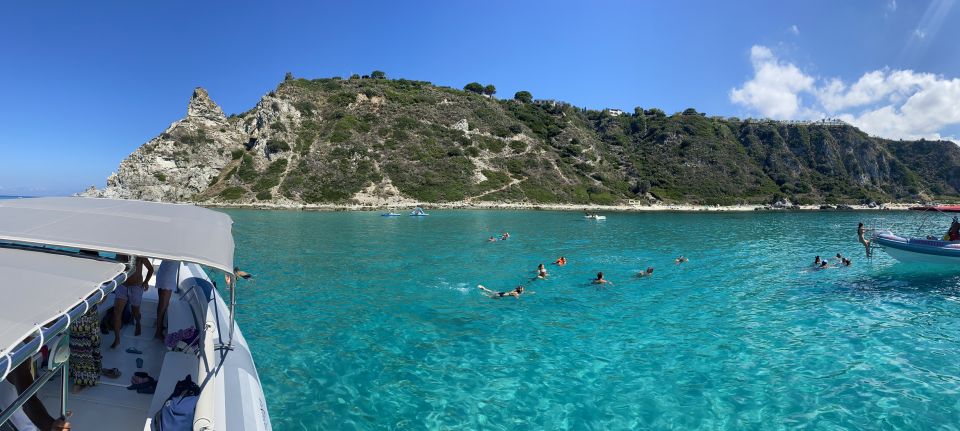 Tropea: Capo Vaticano Boat Trip with Snorkeling & Drink - Formicoli’s underwater Roman port: snorkel time with a history angle