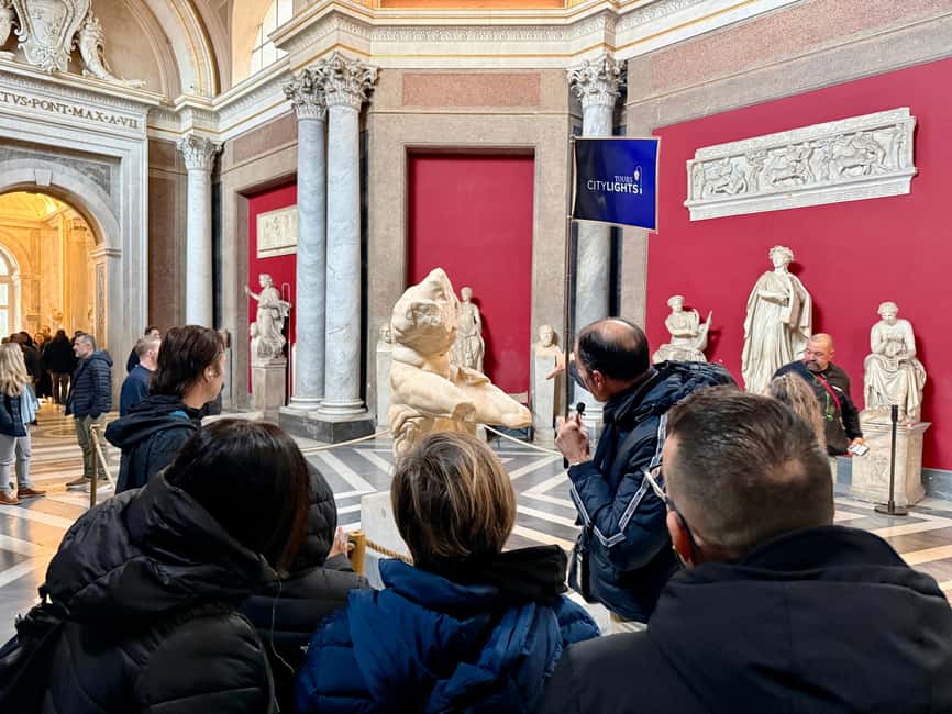 Vatican Museums, Sistine Chapel & Skip-the-Line Basilica - Vatican Museums route: Pio Clementino, Candelabra, Tapestries, Maps