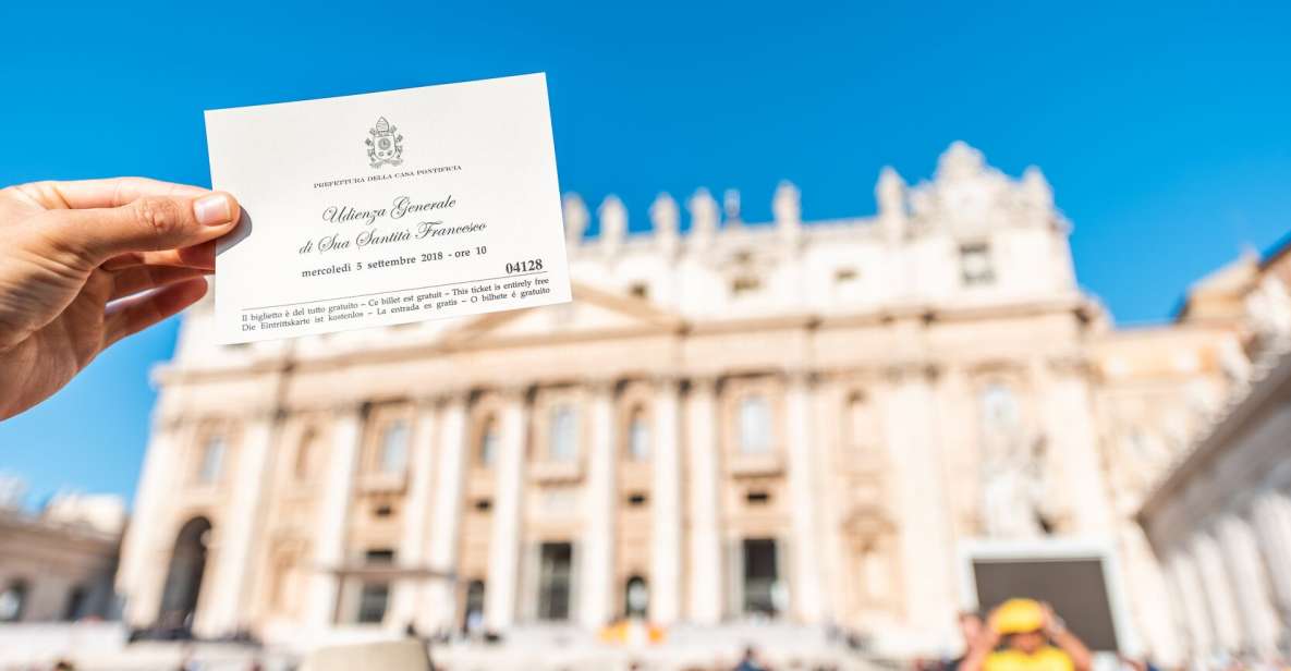 Vatican: Papal Audience and St. Peter's Basilica Guided Tour - Key points to know before you go