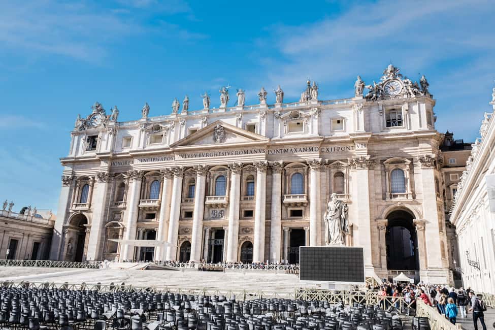 Vatican: St. Peter’s Basilica & Dome Ticket with Audioguide - Early morning access to the Basilica and Square (but not true skip-the-line)