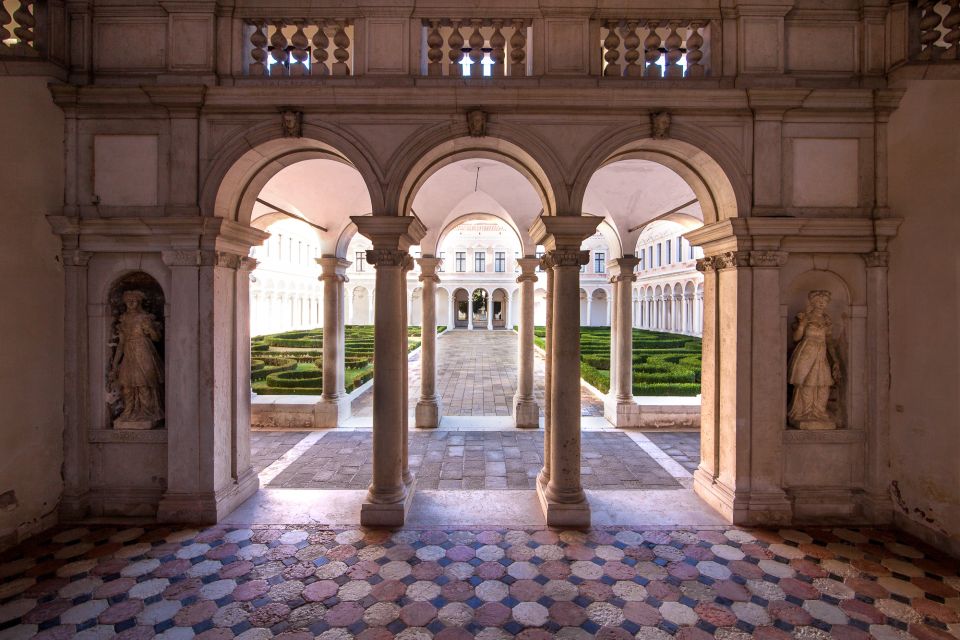 Venice: Explore San Giorgio Island with Ticket & Audio Guide - Cini Foundation route: the Palladio and Buora spaces that frame the hour