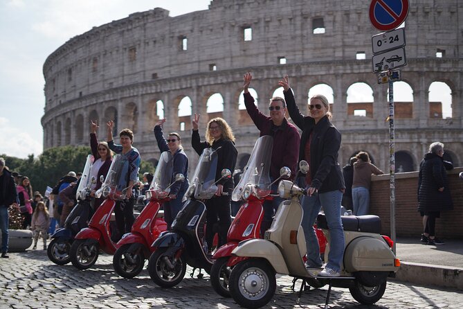 Vespa Scooter Tour in Rome with RomeIsMyLove Pro Photo Team - The Mouth of Truth: quirky legend meets classic Roman church setting